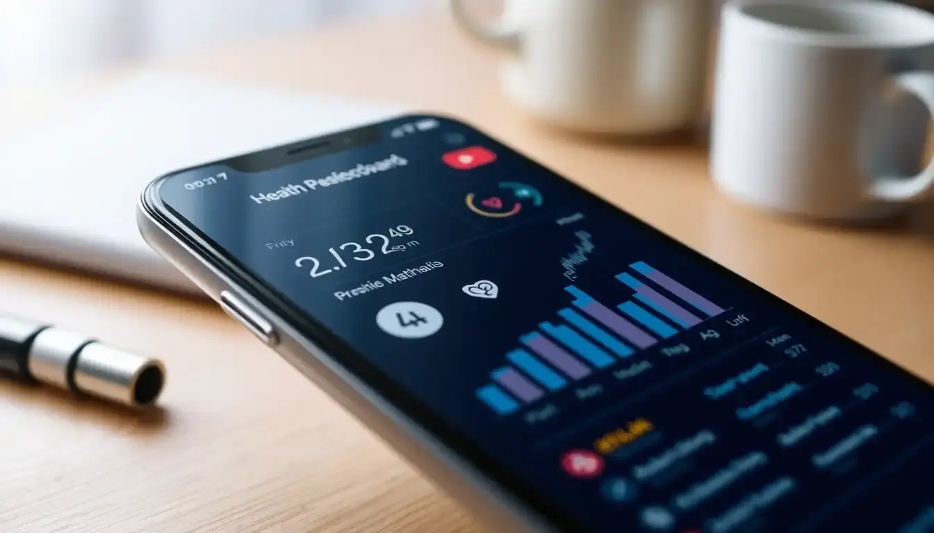 Dashboard digitale per il calcolo LDL su smartphone moderno