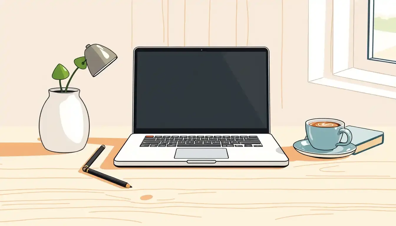 Laptop e tocco accademico per calcolare il voto di laurea con precisione