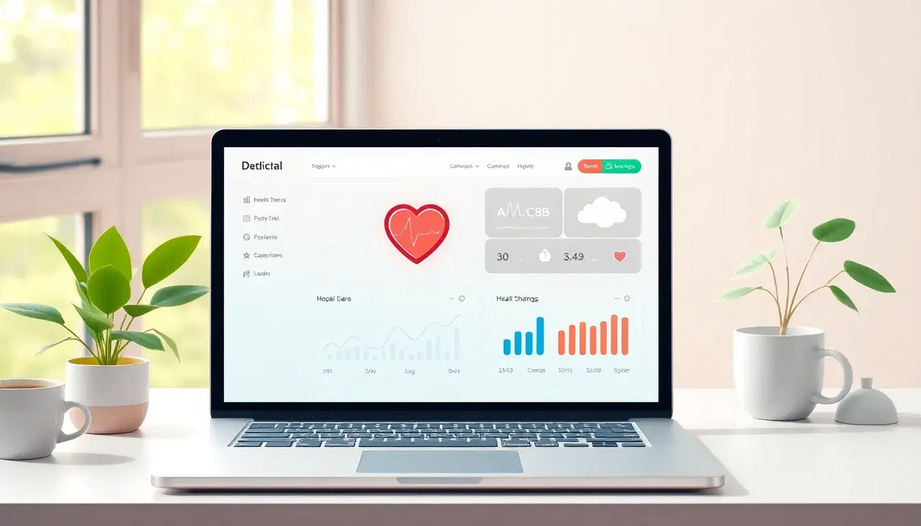 Dashboard digitale per il calcolo colesterolo ldl formula su un laptop moderno.