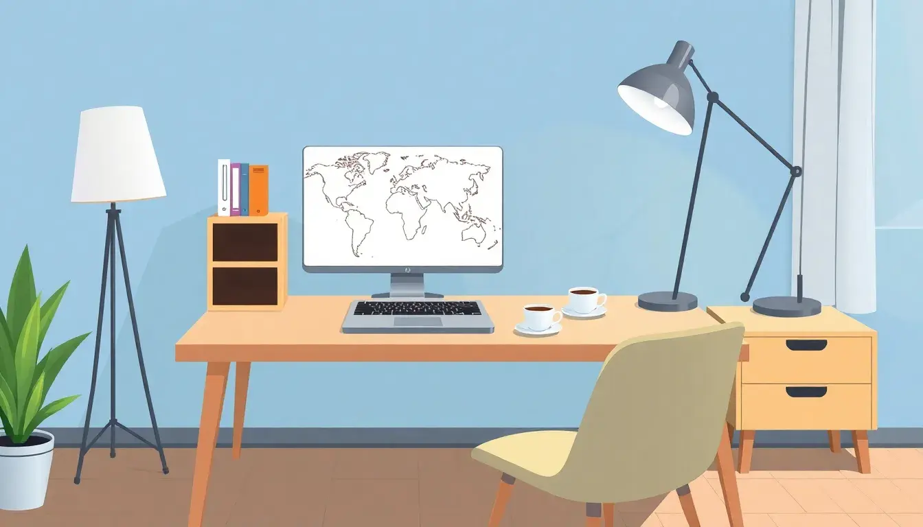 Laptop su una scrivania che mostra una mappa stellare per il calcolo ascendente