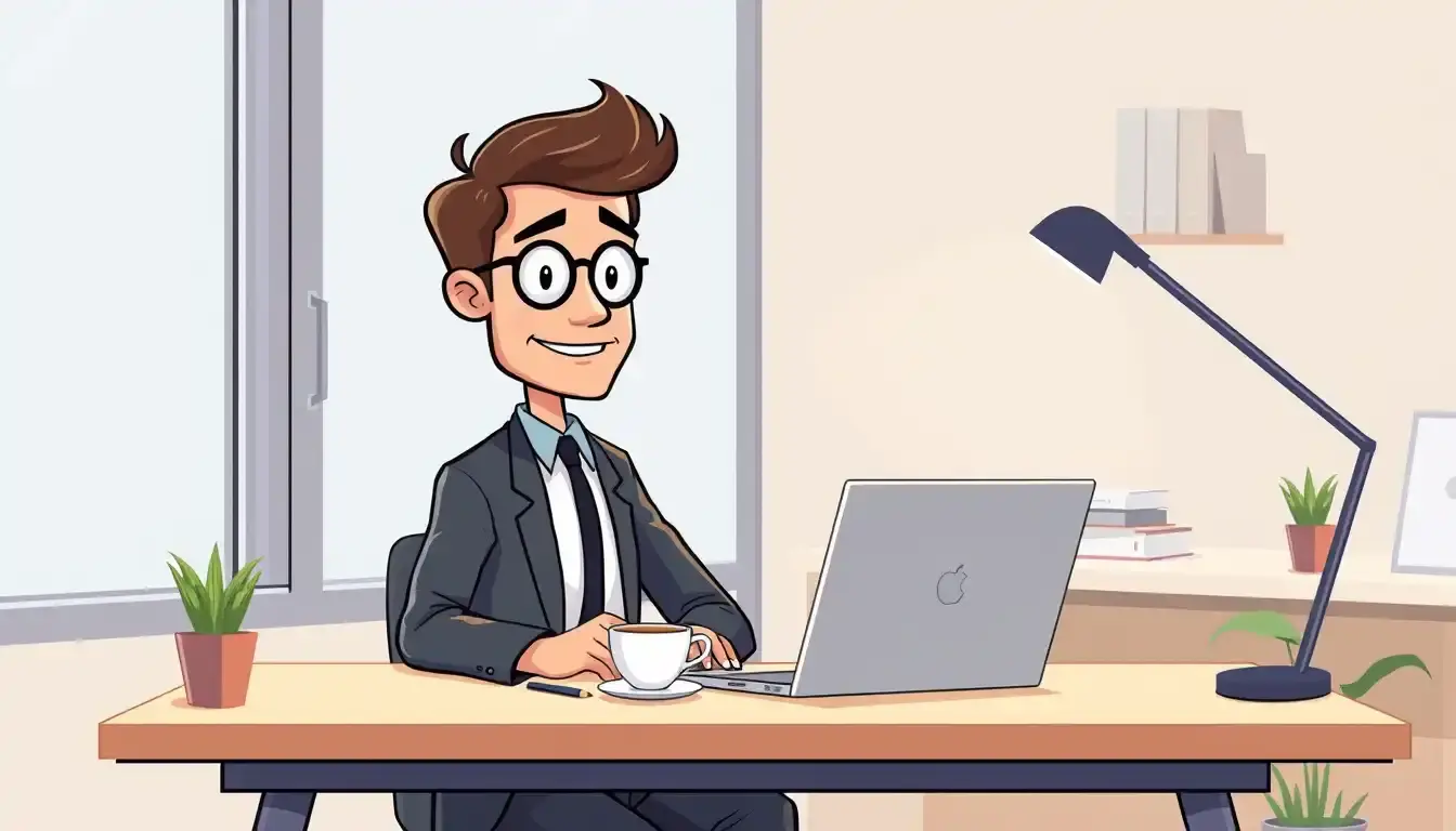 Professionista che analizza documenti finanziari e calcolo ritenuta d'acconto su un laptop moderno.
