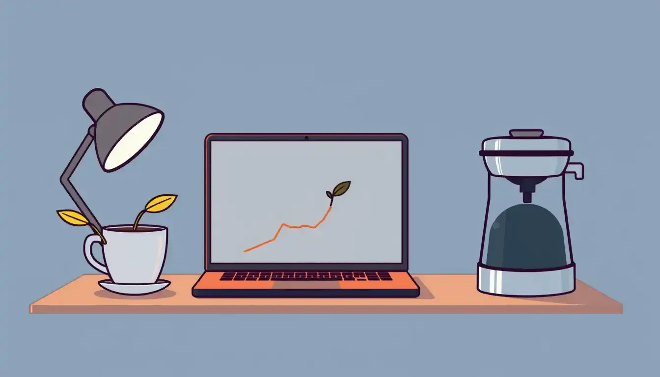 Interfaccia digitale per il calcolo media ponderata su uno schermo laptop